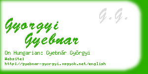gyorgyi gyebnar business card